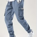Men's Casual Regular Drawstring Cargo Jeans With Pocket, Men's Outfits